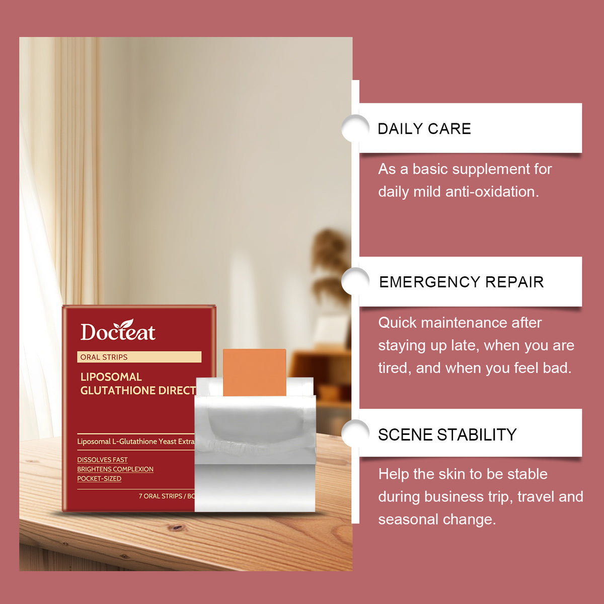 Velra Glow™ Liposomal Glutathione Strips